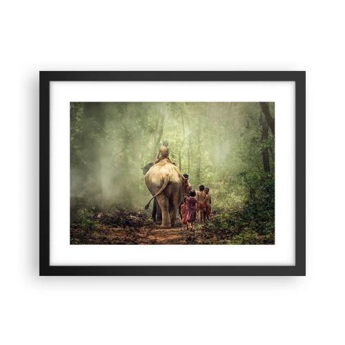 Poster in einem schwarzem Rahmen - Neues Dschungelbuch - 40x30 cm