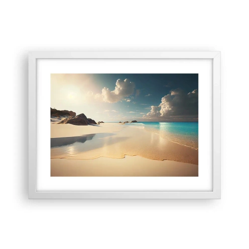 Poster in einem weißen Rahmen - Erträumter Tag - 40x30 cm