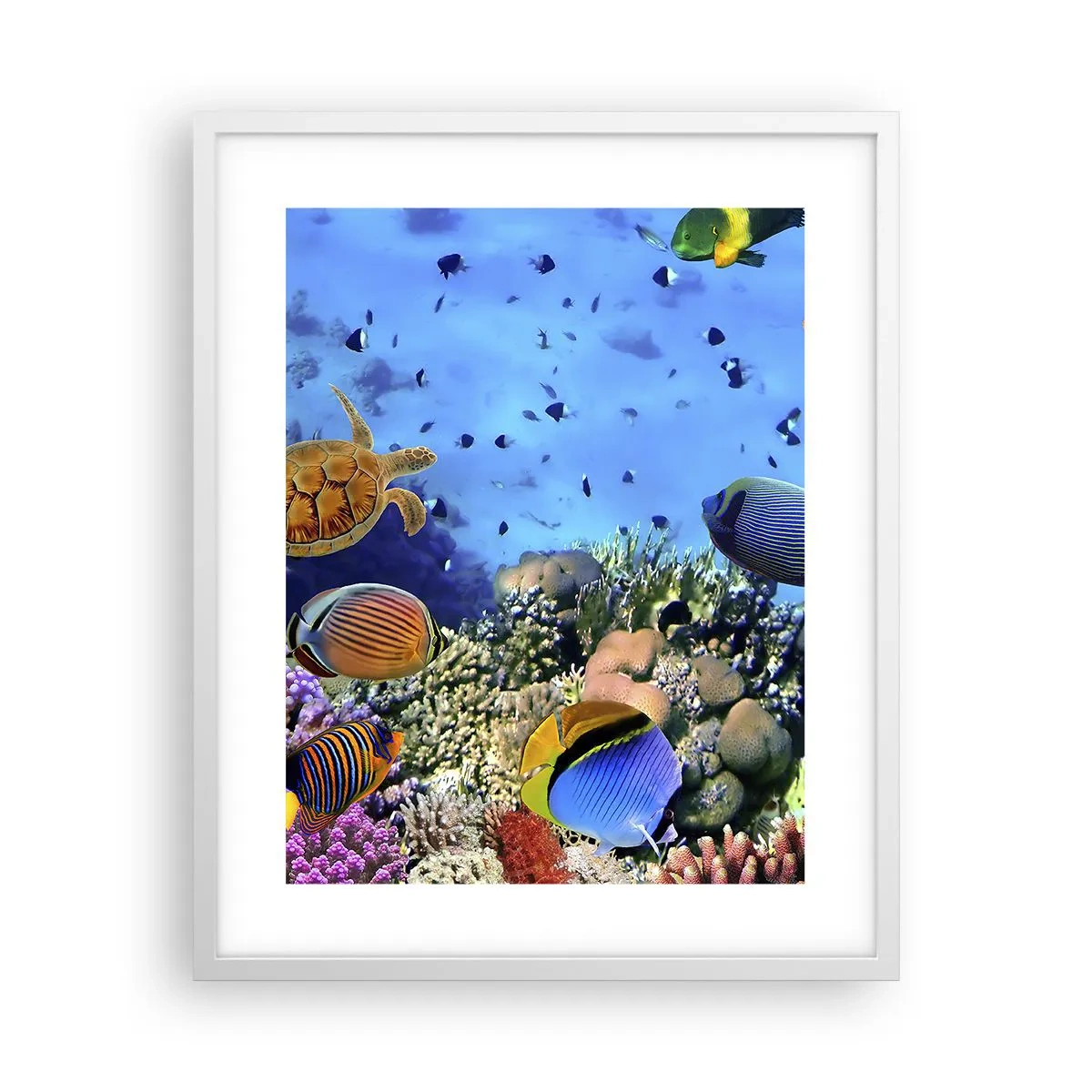 Poster in einem weißen Rahmen - Und was wissen wir über das Leben ... - 40x50 cm