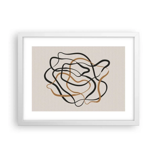 Poster in einem weißen Rahmen - Alles ging schief - 40x30 cm