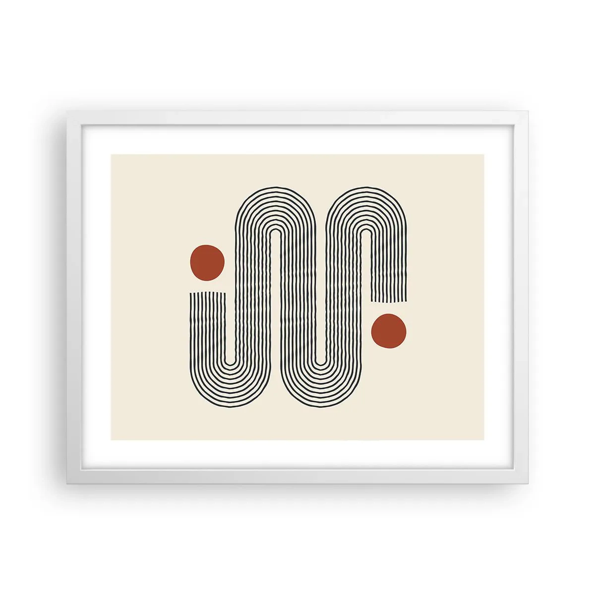 Poster in einem weißen Rahmen - Vom Anfang bis zum Ende - 50x40 cm