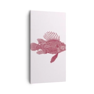 Bild auf Leinwand - Leinwandbild - Bewohner exotischer Gewässer - 55x100 cm