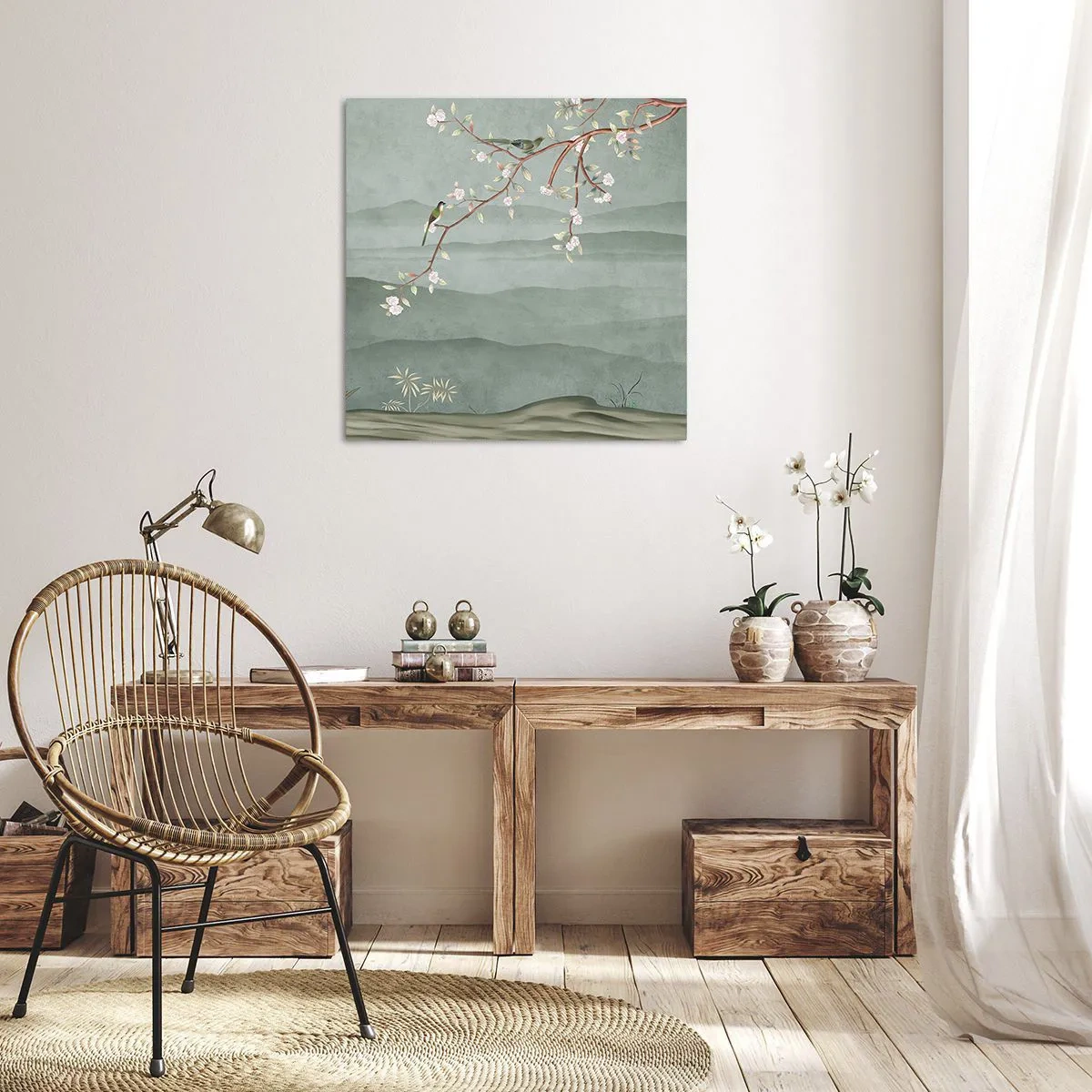 Bild auf Leinwand - Leinwandbild - Frühling, oh, du bist es - 50x50 cm