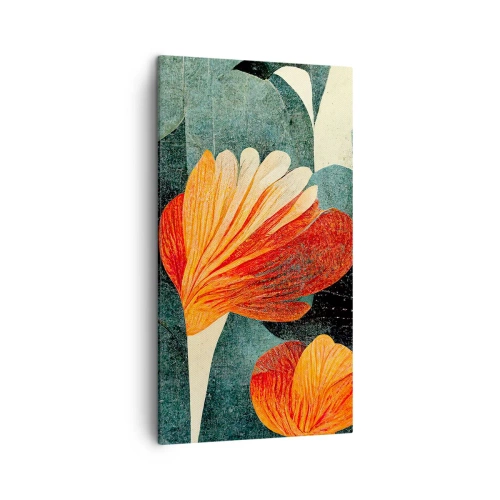 Bild auf Leinwand - Leinwandbild - Hitze der Tropen und Kühle des Grüns - 45x80 cm