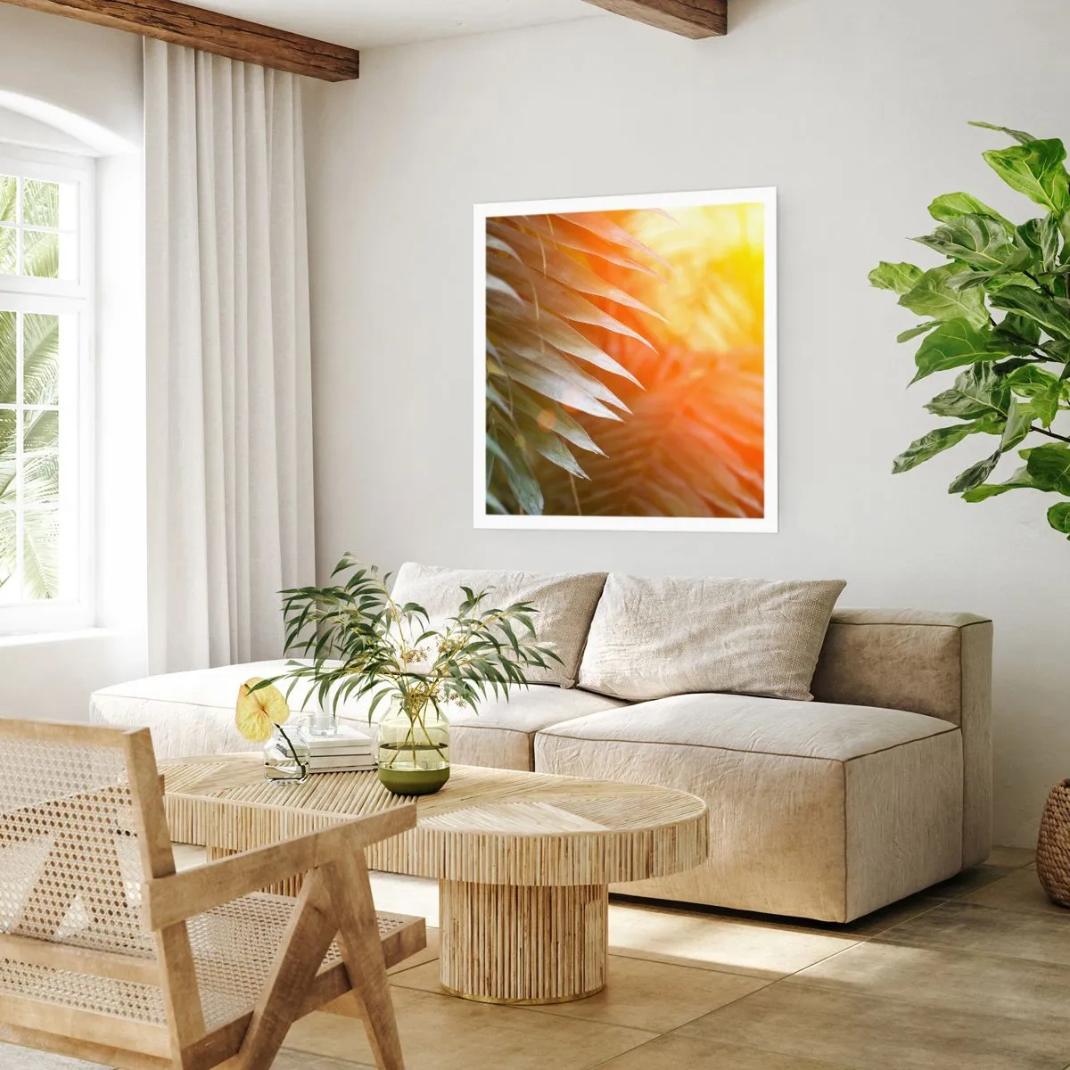 Poster - Morgen im Dschungel - 30x30 cm