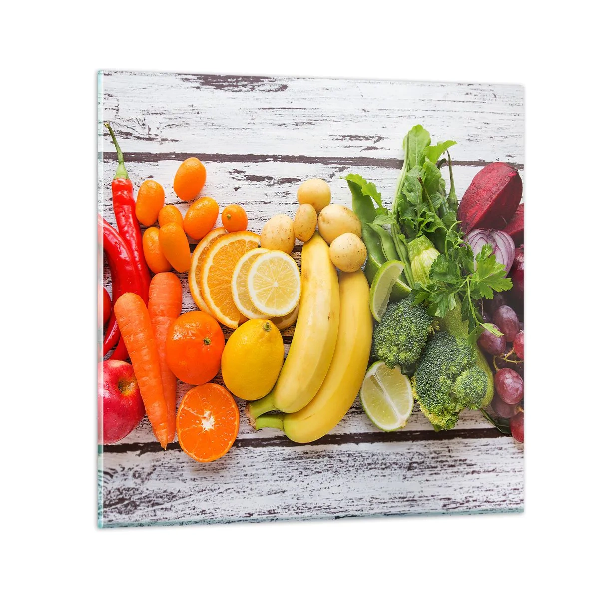 Glasbild - Bild auf glas - Es ist nicht genug? - 40x40 cm