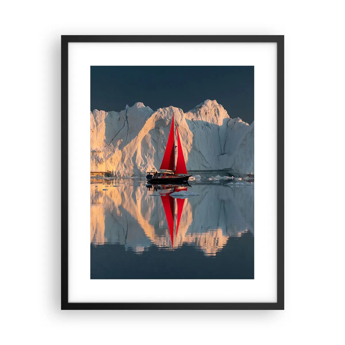 Poster in einem schwarzem Rahmen - Am Rande der Welt - 40x50 cm