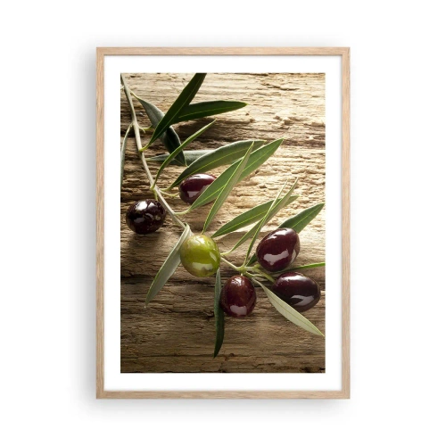 Poster in einem Rahmen aus heller Eiche - Direkt aus der Natur - 50x70 cm