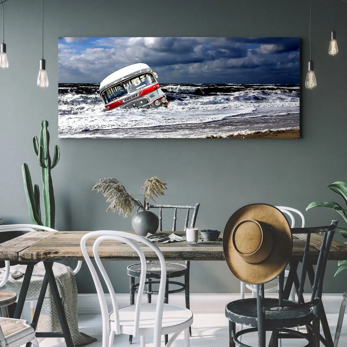 Bild auf Leinwand - Leinwandbild - Und was stehst du so erstaunt? - 100x40 cm