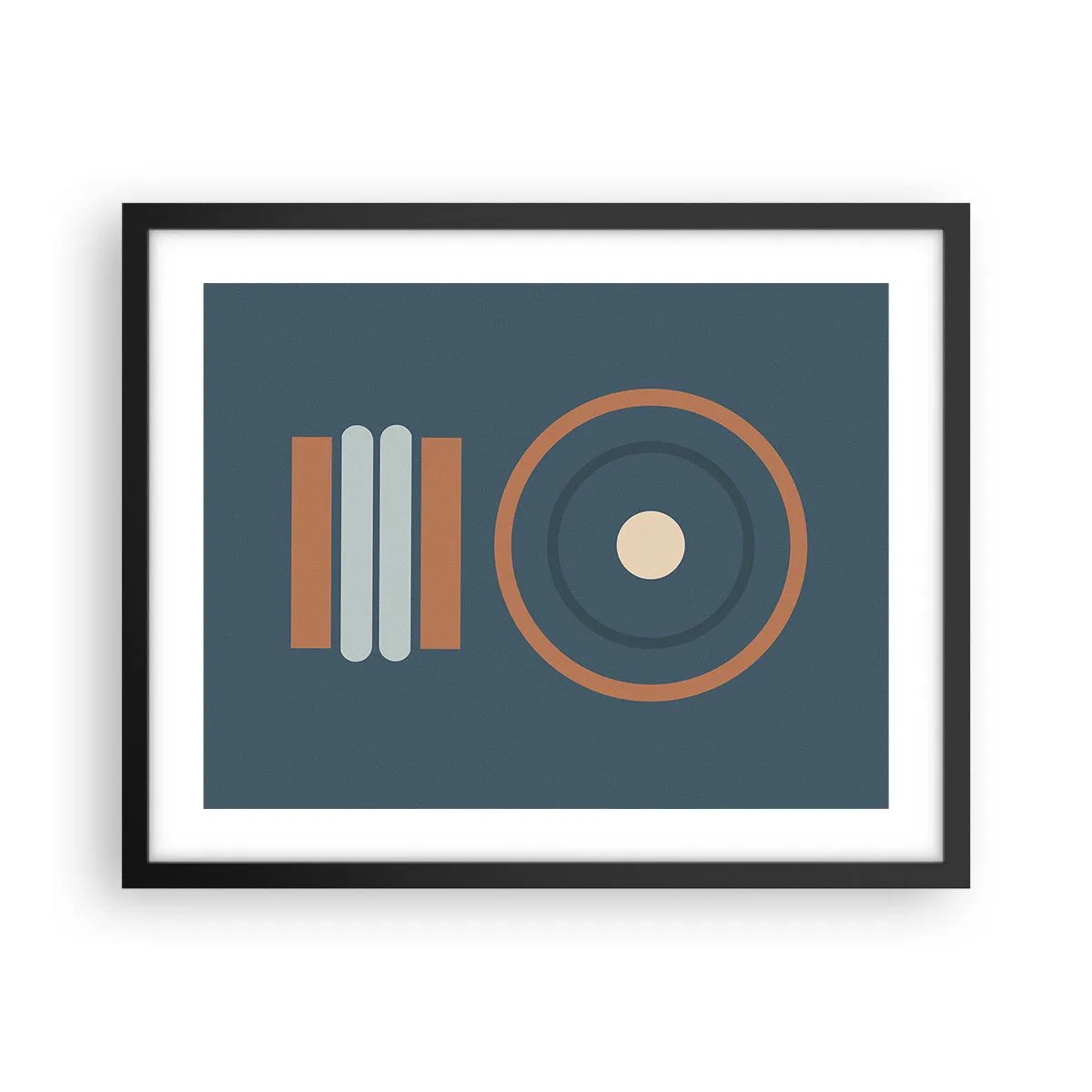 Poster in einem schwarzem Rahmen - Das Wesen der Dinge - 50x40 cm