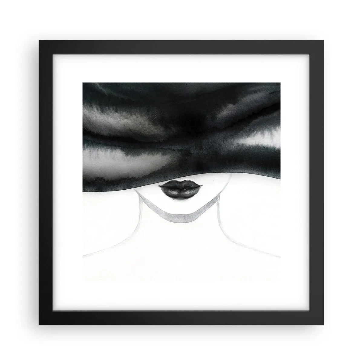 Poster in einem schwarzem Rahmen - Ein sinnliches Geheimnis - 30x30 cm