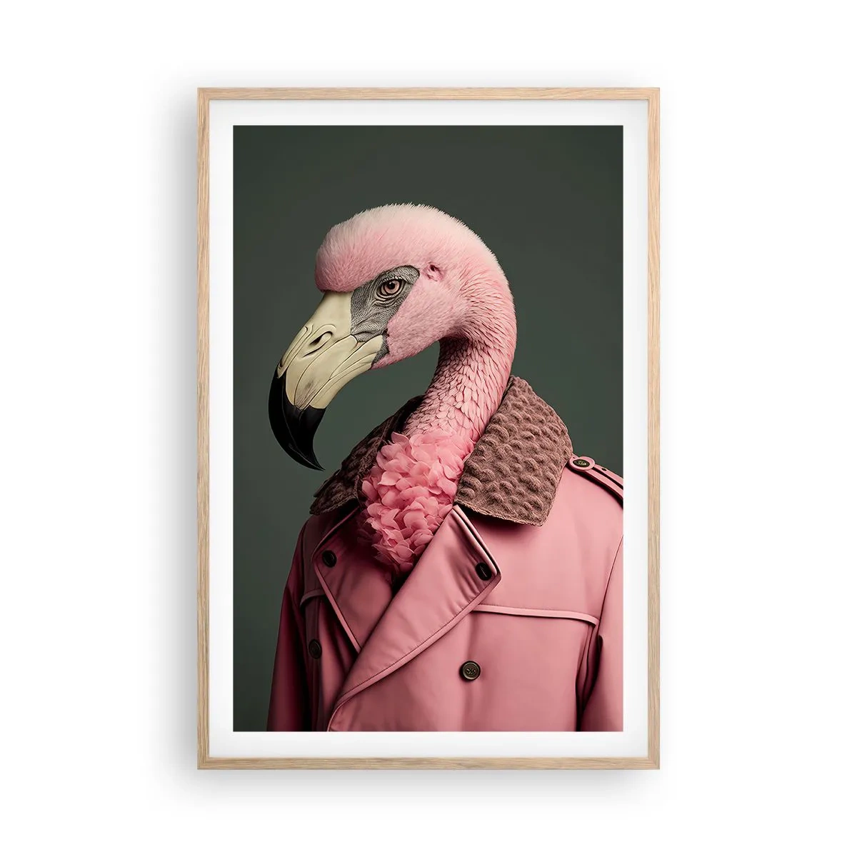 Poster in einem Rahmen aus heller Eiche - Echte Eleganz - 61x91 cm