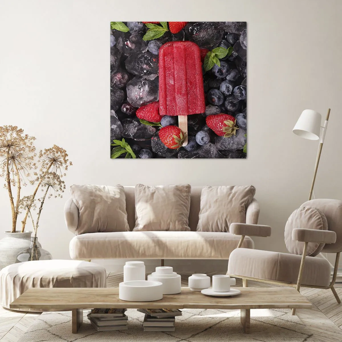 Bild auf Leinwand - Leinwandbild - So schmeckt der heiße Sommer - 70x70 cm