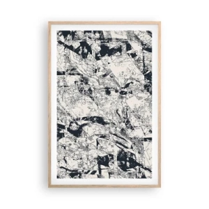 Poster in einem Rahmen aus heller Eiche - Durchdringung der Gegensätze - 61x91 cm