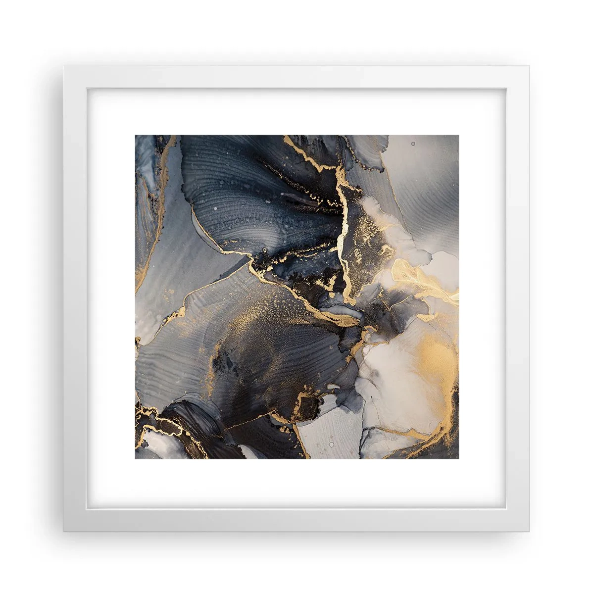 Poster in einem weißen Rahmen - Leben aus Stein - 30x30 cm