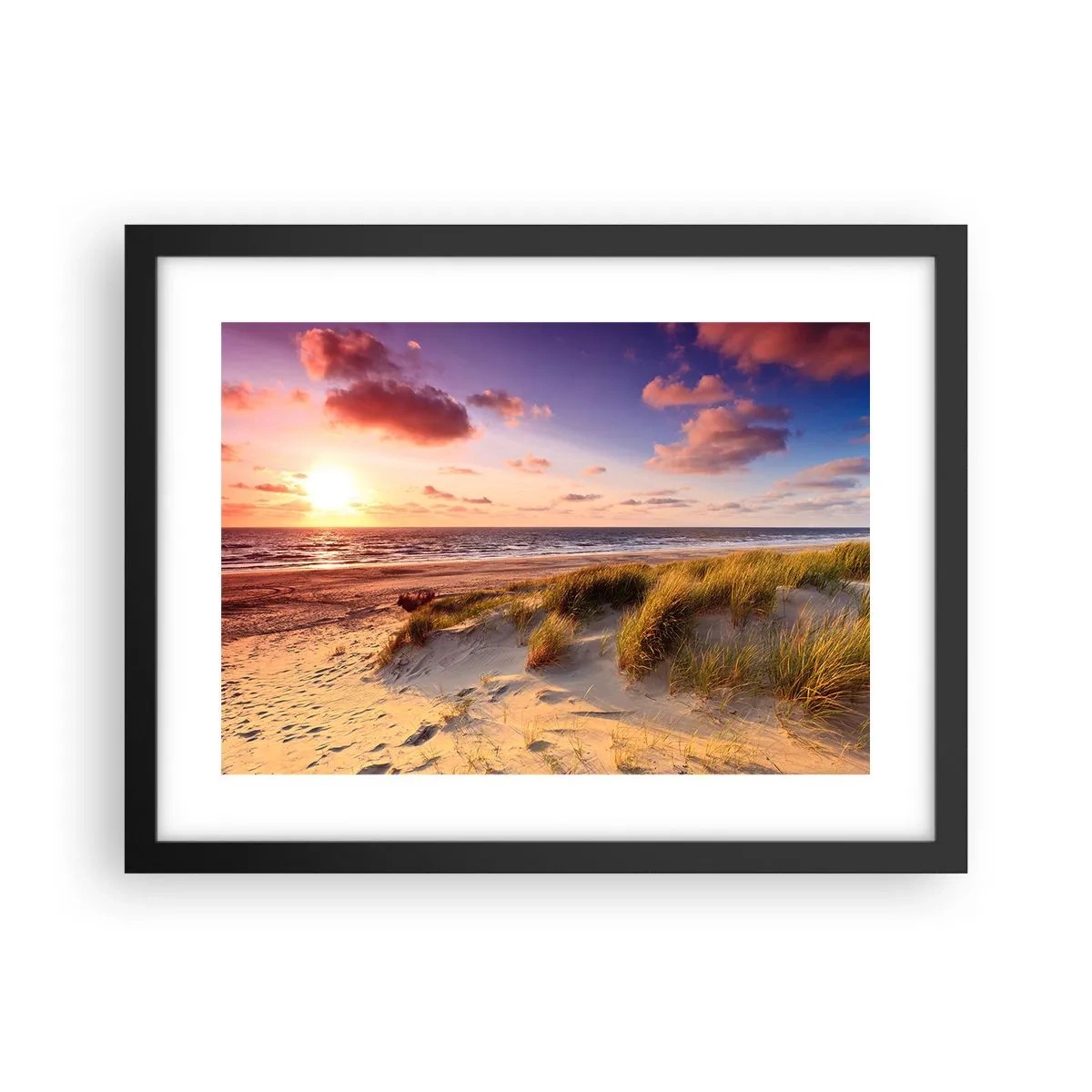 Poster in einem schwarzem Rahmen - Die Luft riecht schon im Sommer - 40x30 cm