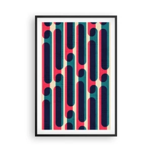 Poster in einem schwarzem Rahmen - In die Tiefe und vorwärts - 61x91 cm