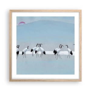 Poster in einem Rahmen aus heller Eiche - Nach einem heißen Tag - 50x50 cm