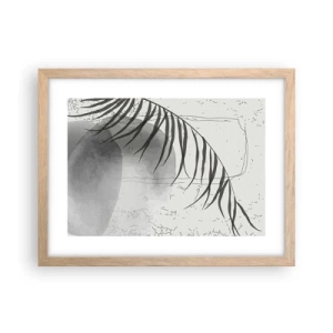 Poster in einem Rahmen aus heller Eiche - Subtile Exotik der Natur - 40x30 cm