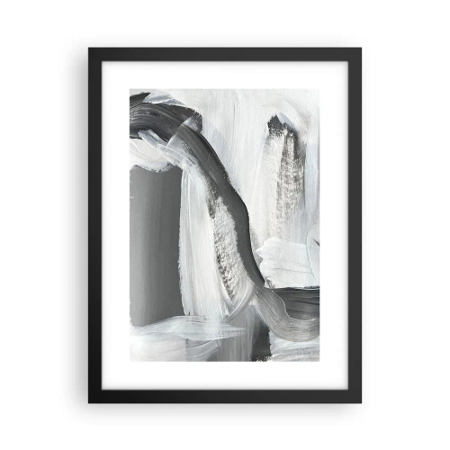 Poster in einem schwarzem Rahmen - Entscheidender Schritt - 30x40 cm