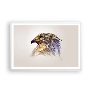 Poster in einem weißen Rahmen - Porträt eines Kriegers - 91x61 cm