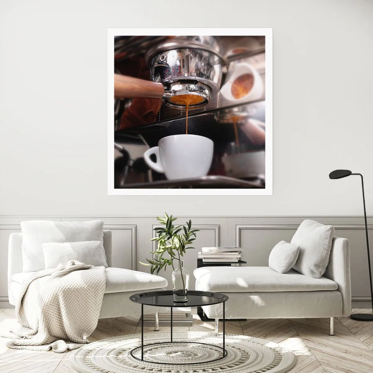 Poster - Gute Zeit des Tages - 60x60 cm