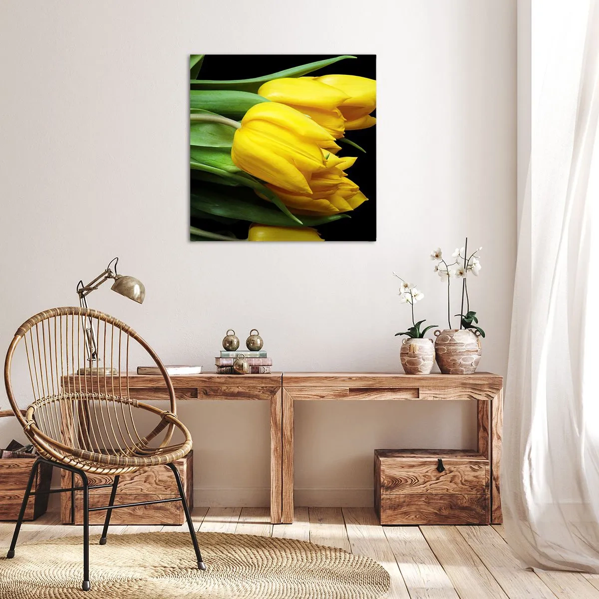 Bild auf Leinwand - Leinwandbild - Aus klarer Sonne entstanden - 60x60 cm