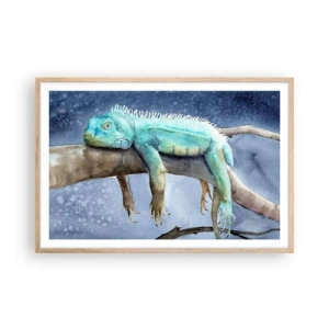 Poster in einem Rahmen aus heller Eiche - Es ist gut! - 91x61 cm