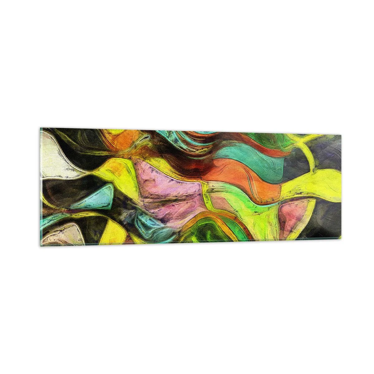 Glasbild - Bild auf glas - Bewegung ist Leben - 90x30 cm
