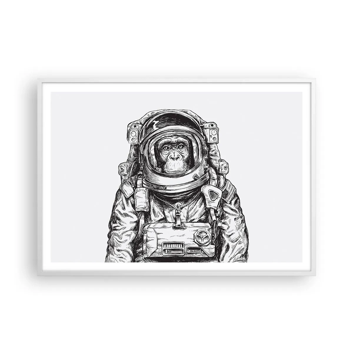 Poster in einem weißen Rahmen - Alternative Evolution - 100x70 cm