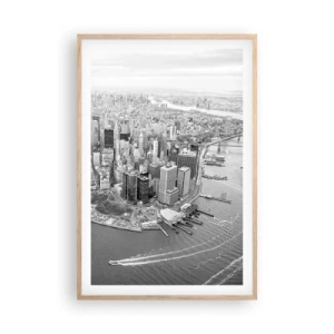 Poster in einem Rahmen aus heller Eiche - Und wie kann es man nicht lieben? - 61x91 cm