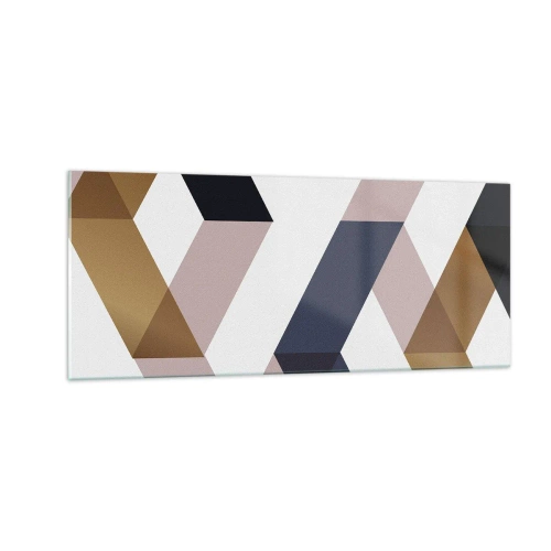 Glasbild - Bild auf glas - Ebenen und Winkel - 100x40 cm