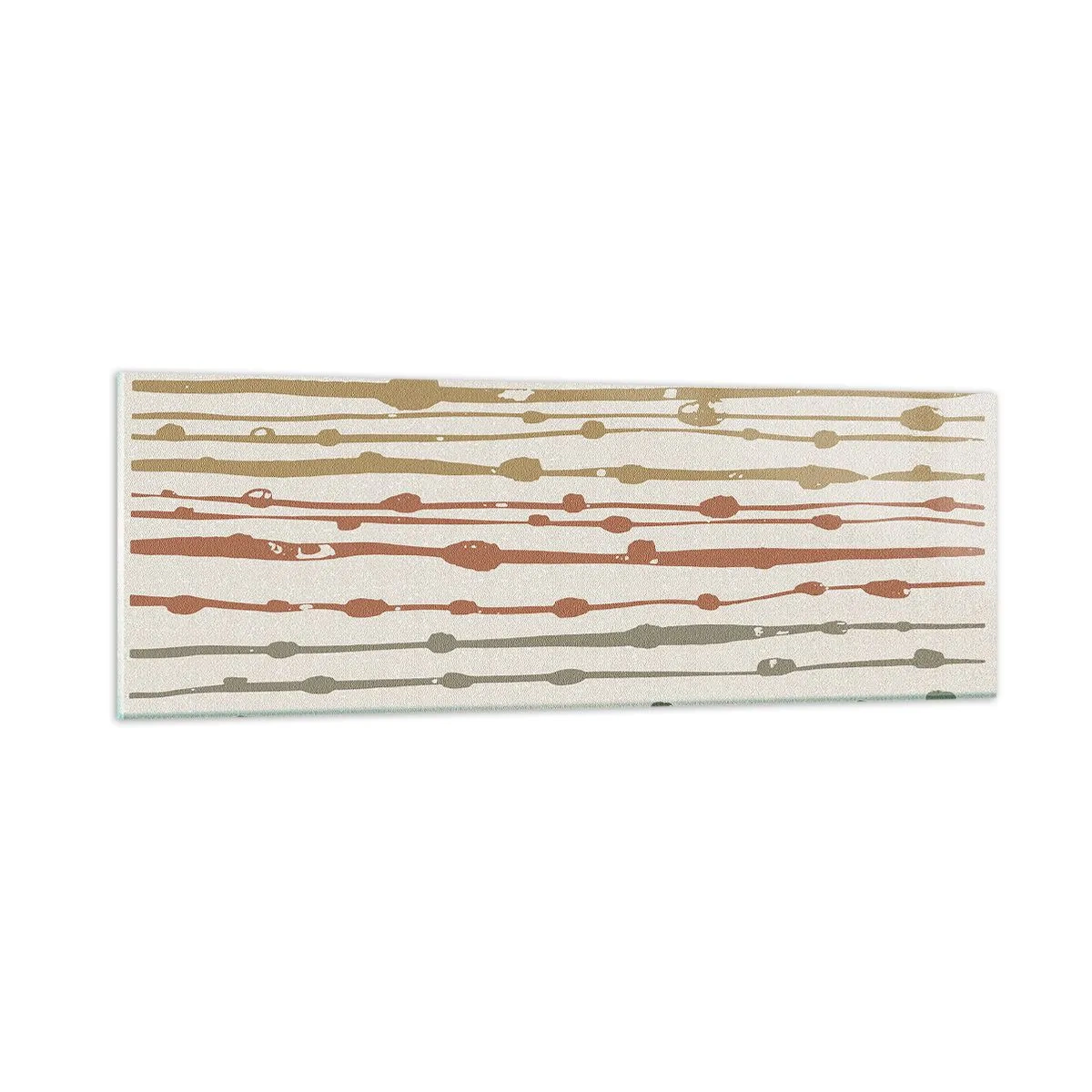 Glasbild - Bild auf glas - Musikalische Notation von Farben - 90x30 cm