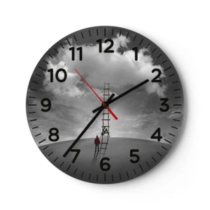 Wanduhr - Glasuhr - Alles ist möglich - 40x40 cm