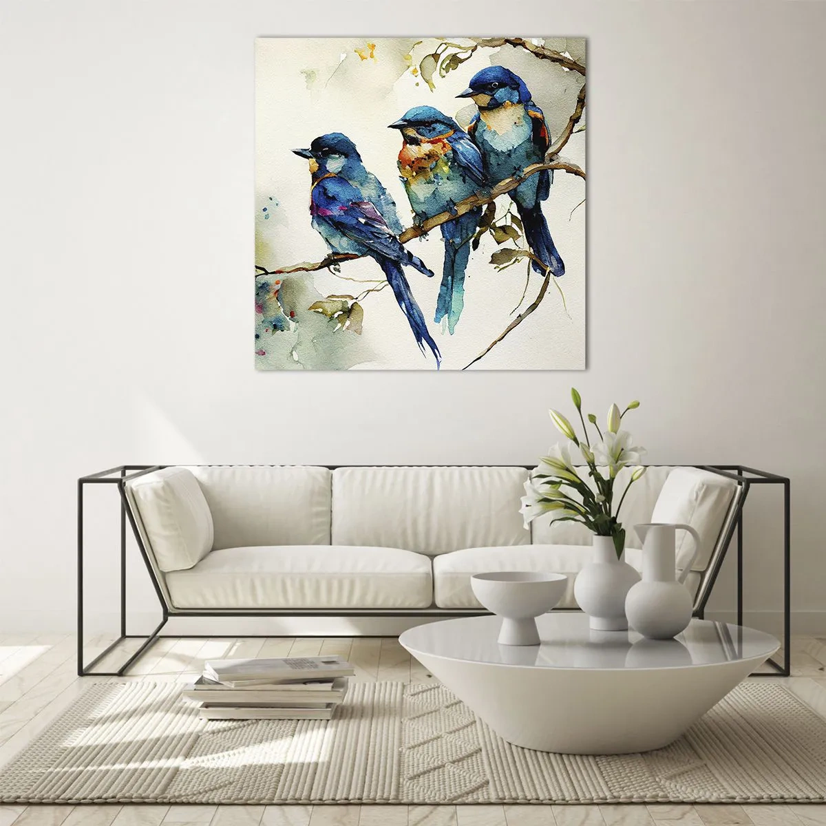 Glasbild - Bild auf glas - War er beleidigt? - 60x60 cm