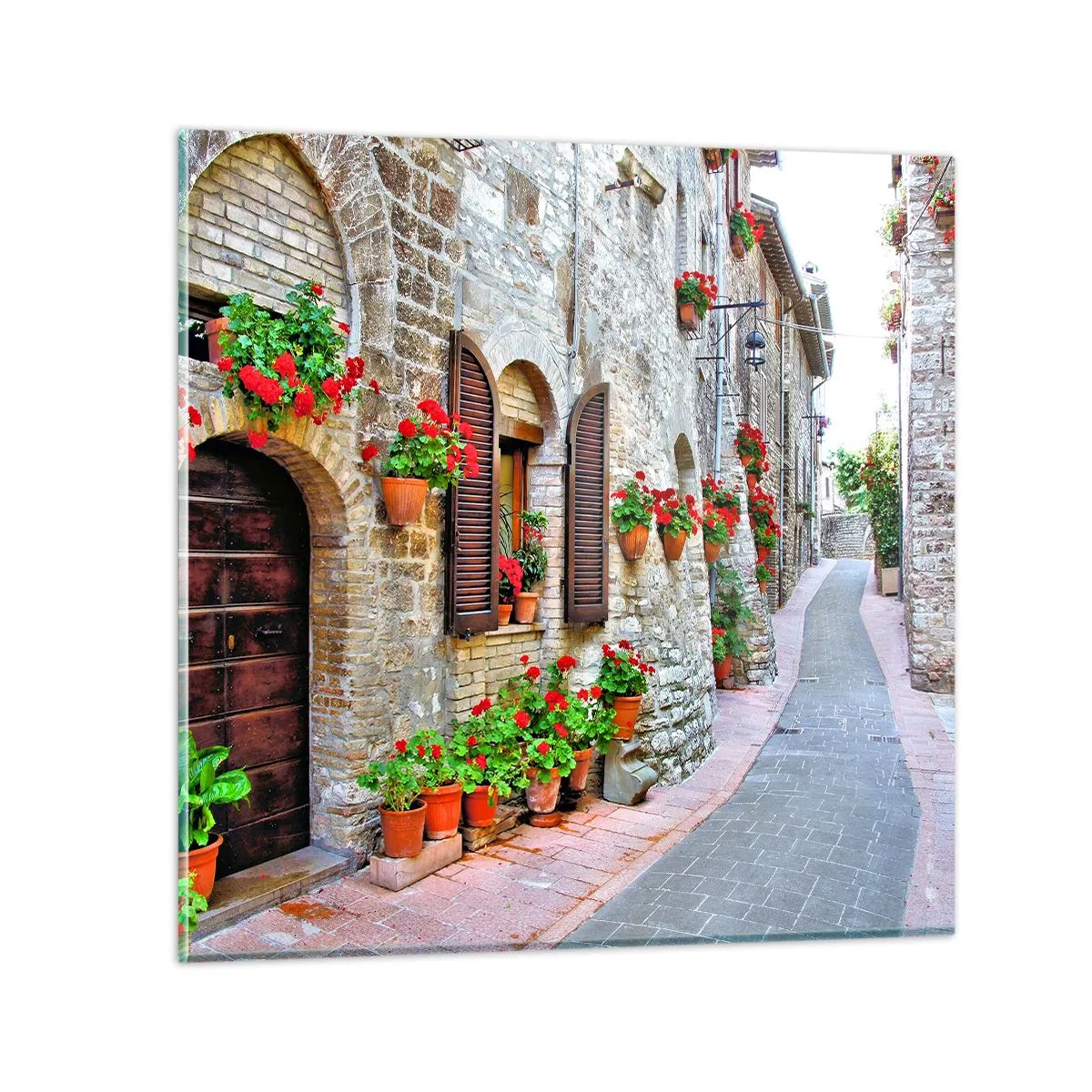 Glasbild - Bild auf glas - Italienische Atmosphäre - 30x30 cm