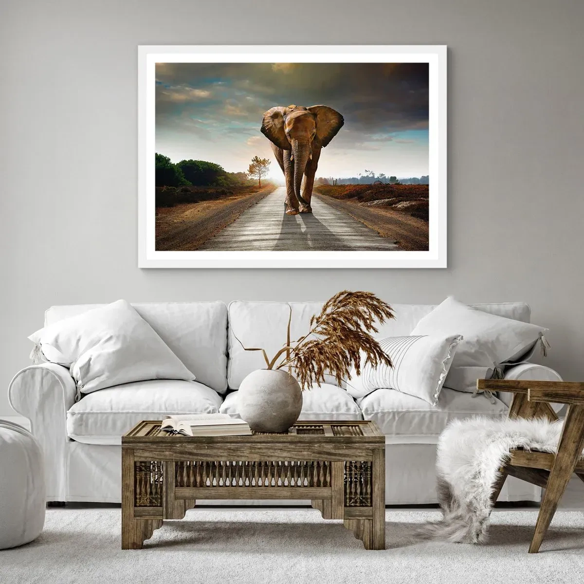 Poster in einem weißen Rahmen - Und schon gar nicht in einem Porzellanlager - 40x30 cm