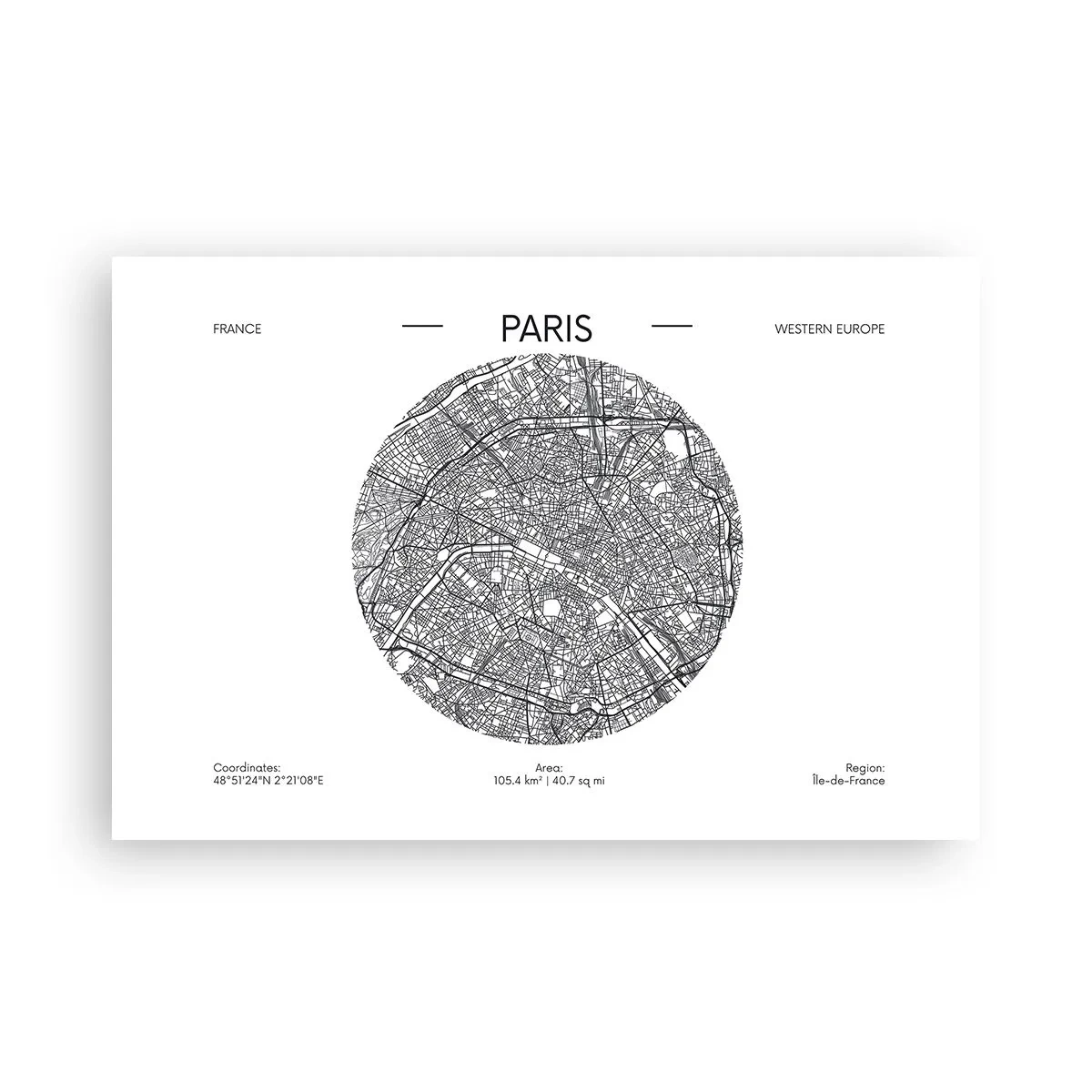 Poster - Anatomie von Paris - 91x61 cm