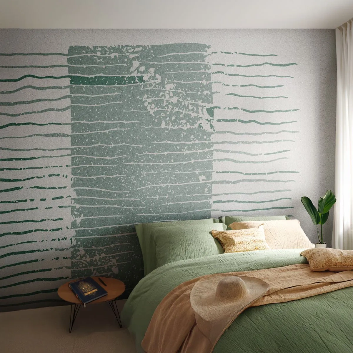 Fototapete Premium Canvas - Marine Abstraktion - Minimalismus, Pastell, Hipster - 200x140 cm