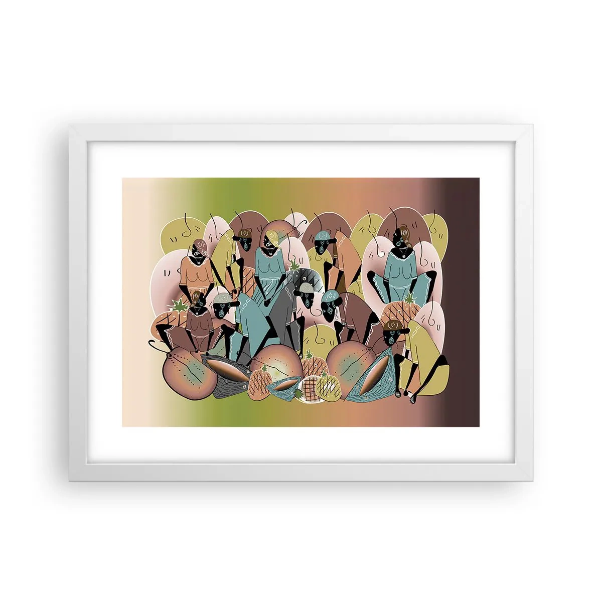 Poster in einem weißen Rahmen - Ein toller Urlaub steht bevor - 40x30 cm