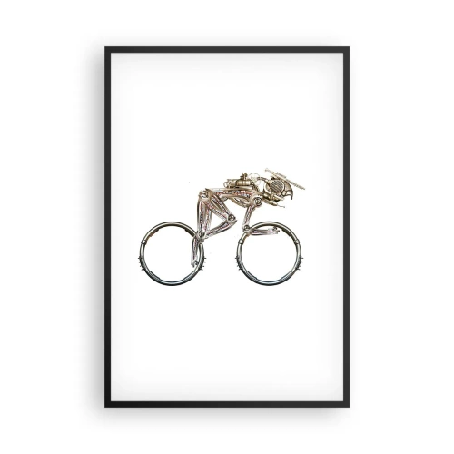 Poster in einem schwarzem Rahmen - Eine tolle Maschine - 61x91 cm