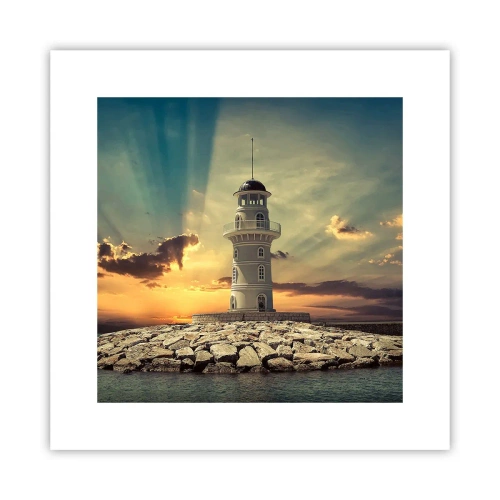 Poster - Licht - Gut - Schönheit - 30x30 cm