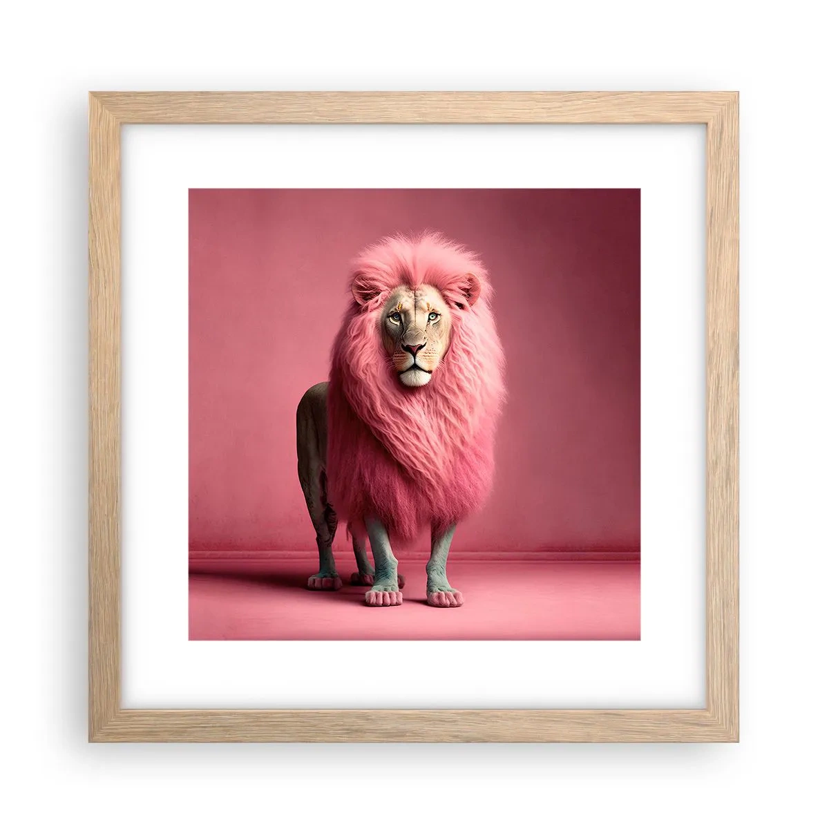 Poster in einem Rahmen aus heller Eiche - Und du hast keine Angst mehr - 30x30 cm