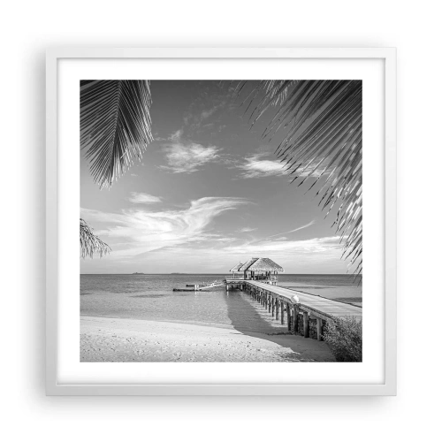 Poster in einem weißen Rahmen - Erinnerung oder Traum? - 50x50 cm