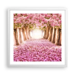 Poster in einem weißen Rahmen - Der Weg ins Paradies - 50x50 cm