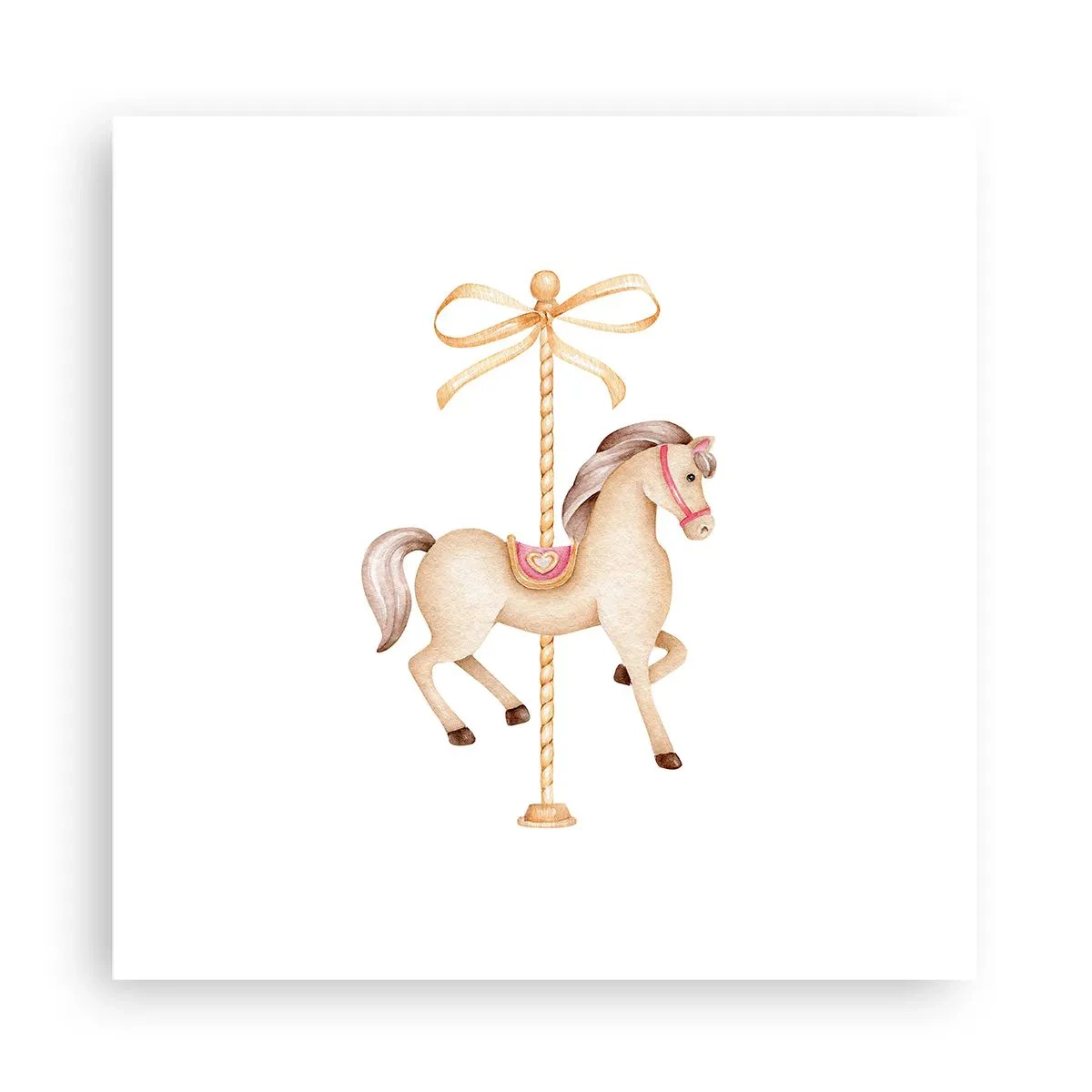 Poster - Anmutiger Trab - 30x30 cm