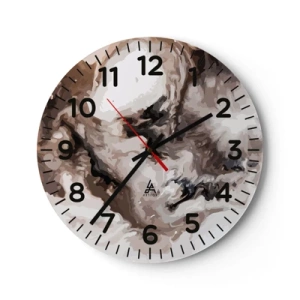 Wanduhr - Glasuhr - Die Geburt einer Galaxie - 40x40 cm