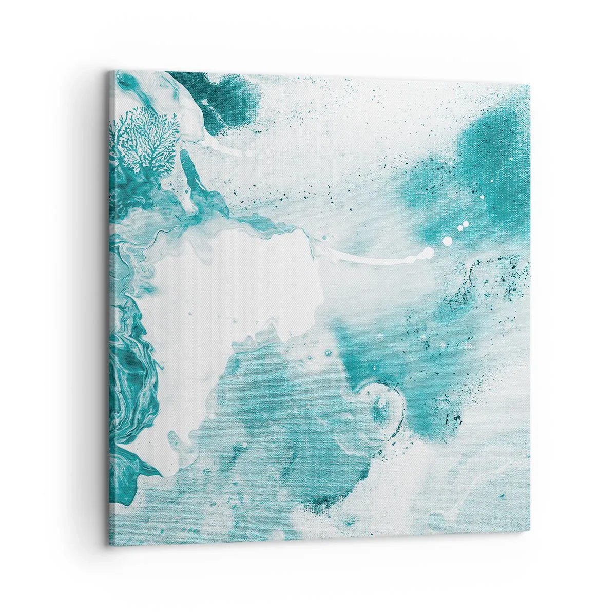 Bild auf Leinwand - Leinwandbild - Morast von Blau - 60x60 cm