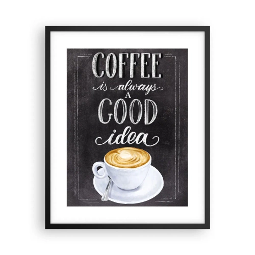 Poster in einem schwarzem Rahmen - Natürlich! - 40x50 cm