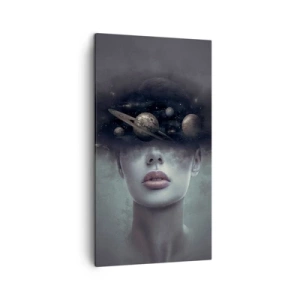 Bild auf Leinwand - Leinwandbild - Und die Planeten spielen verrückt ... - 45x80 cm